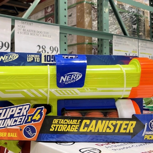 Nerf Dog Nerf Dog Super Bounce 4 Rubber Tennis Ball Blaster Gun